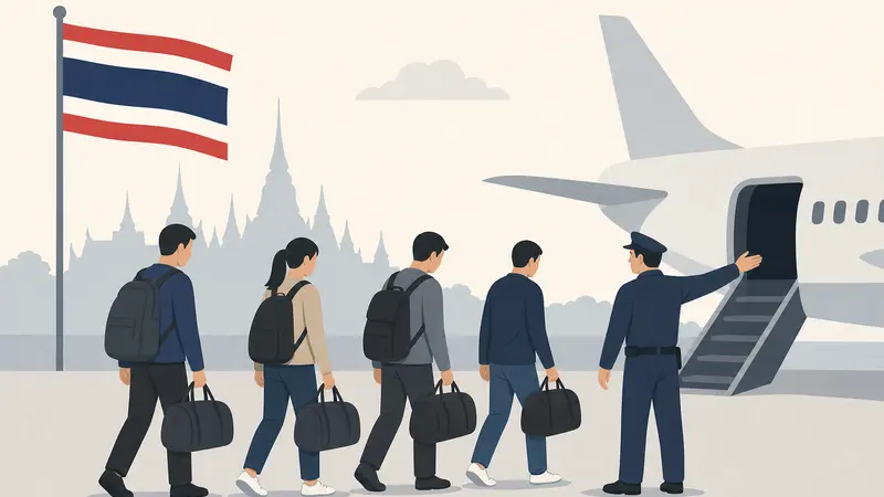 Laos Memulangkan 41 Pekerja Thailand Pasca Tindakan Terhadap Perjudian Ilegal